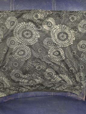 Tangerine Black and Gray Floral Skort